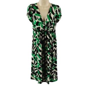 Bisou Bisou bold print short sleeved dress